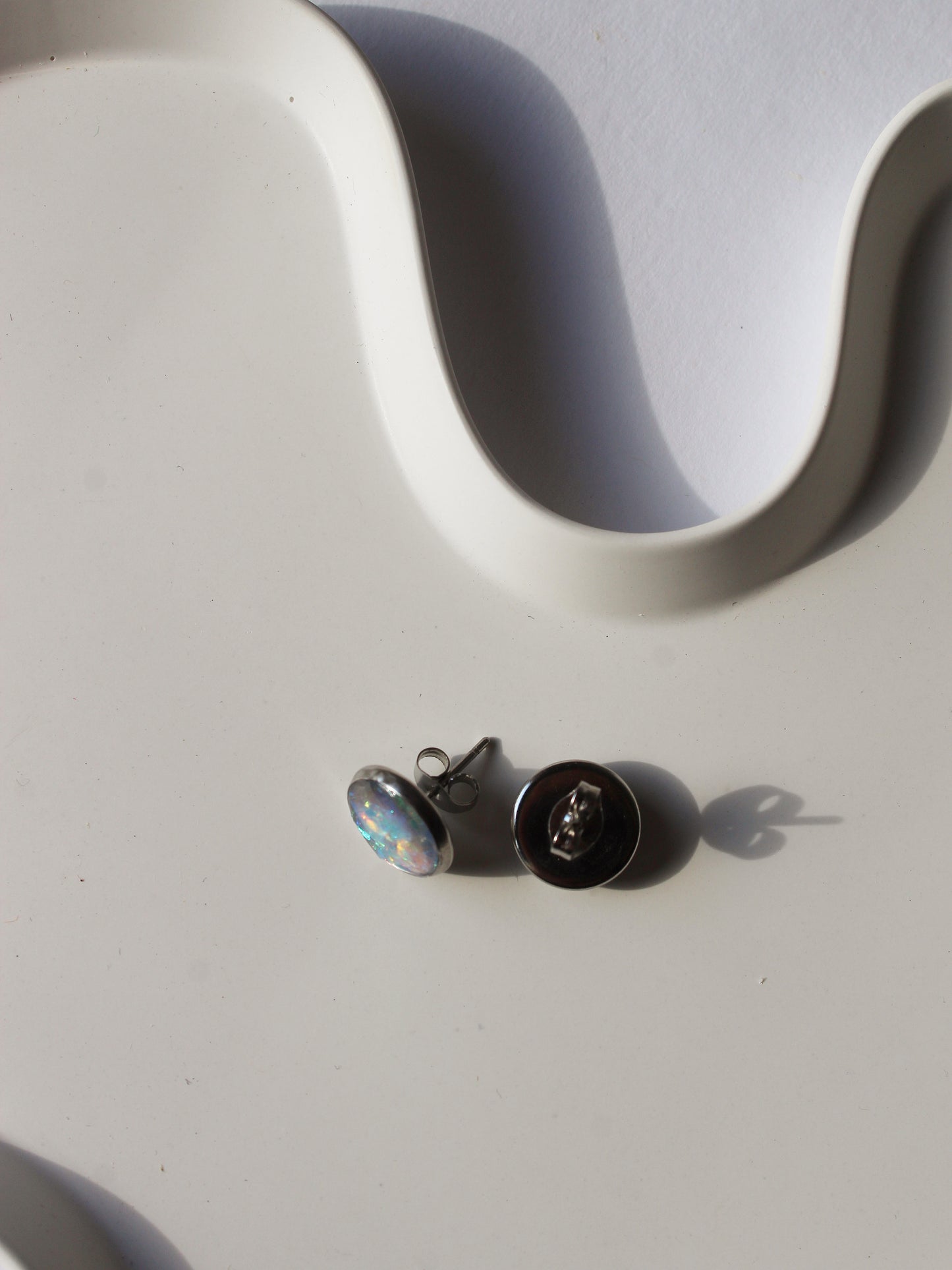 Ohrstecker OPAL-Effekt