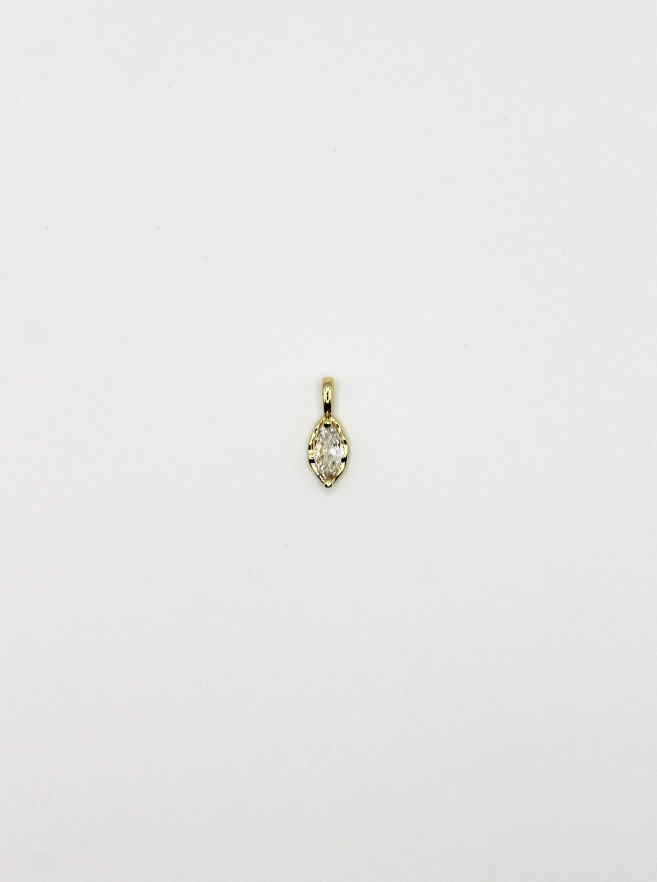 CHARM ZIRKONIA STEIN EDELSTAHL VERGOLDET