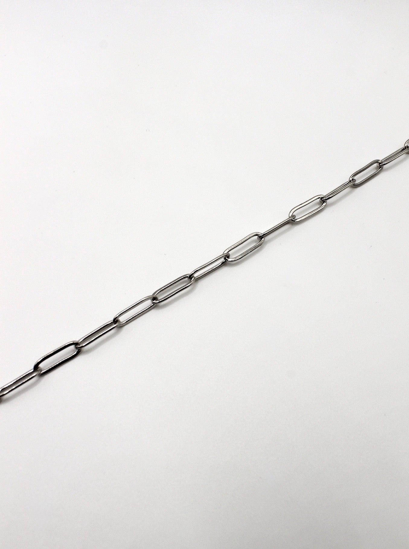 PAPERCLIP KETTE 4MM EDELSTAHL