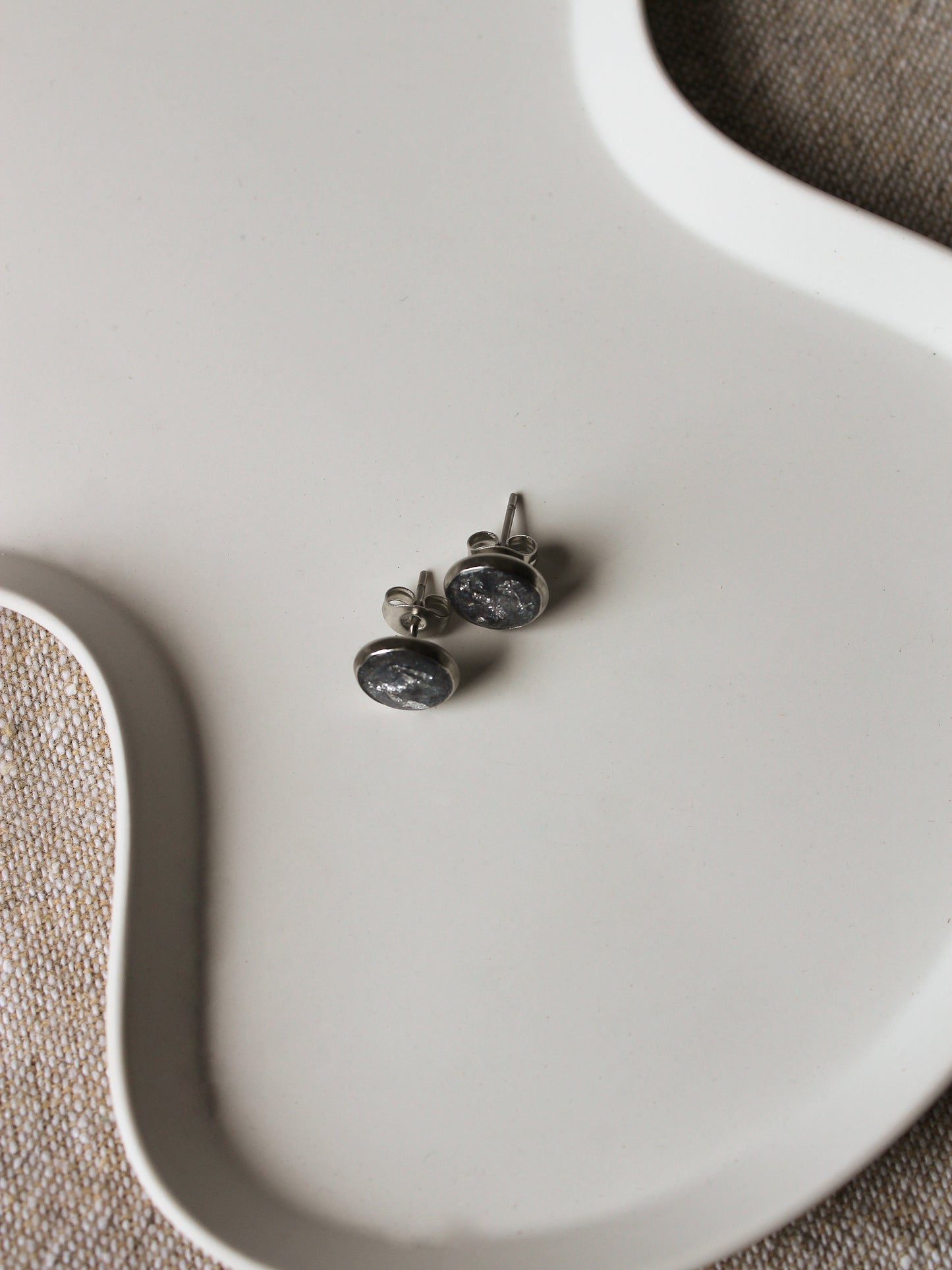 Ohrstecker mit Blattsilber