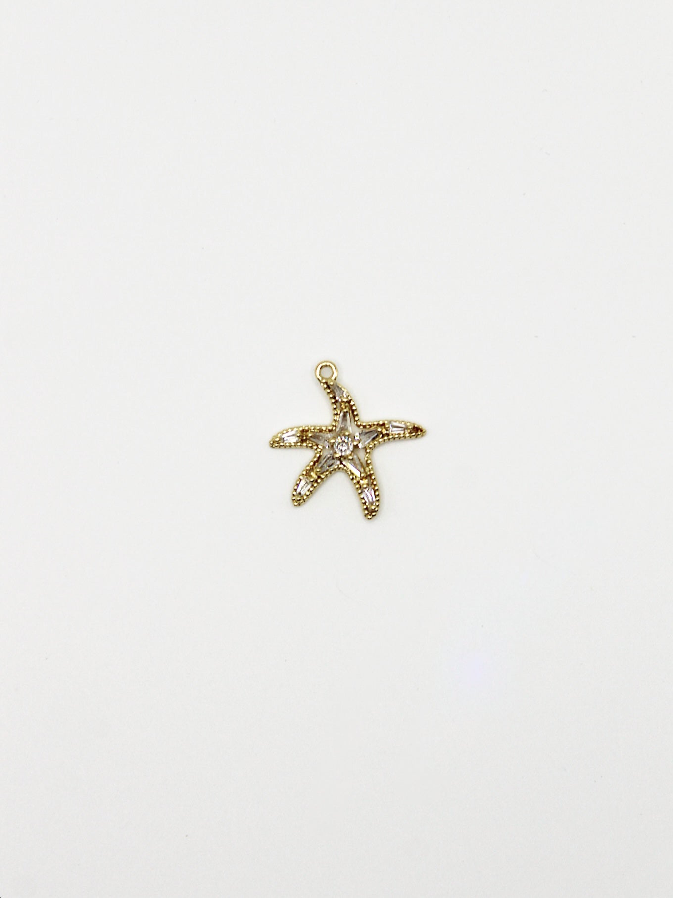 CHARM SEESTERN ZIRKONIA STEIN EDELSTAHL VERGOLDET
