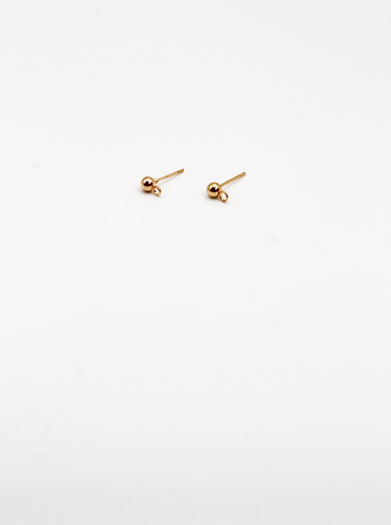 OHRSTECKER PERLE EDELSTAHL VERGOLDET