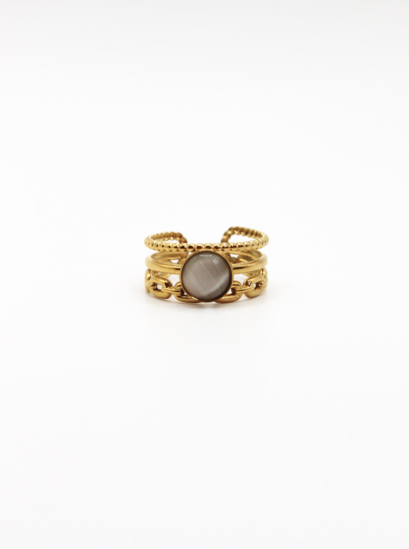 RING TWIST VERGOLDET