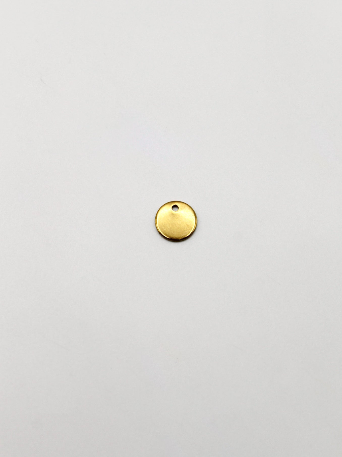 CHARM PLÄTTCHEN EDELSTAHL VERGOLDET