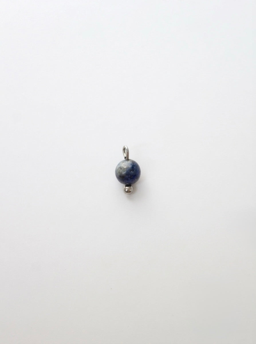 LAPISLAZULI PERLENANHÄNGER EDELSTAHL