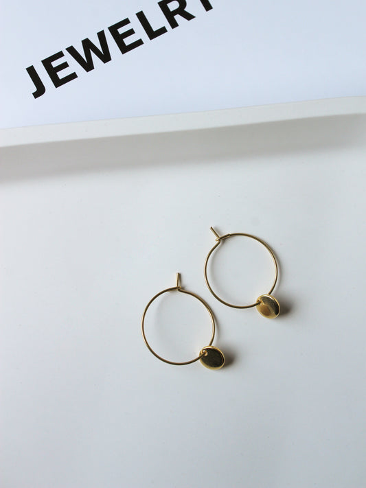 Creole mit Plättchen Anhänger