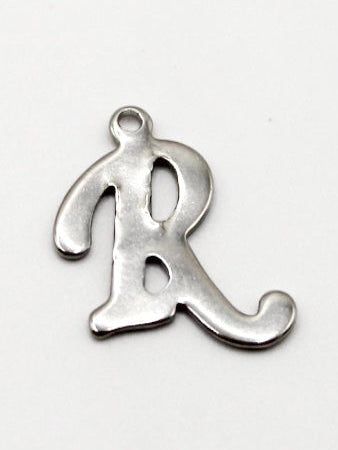 CHARM BUCHSTABE EDELSTAHL