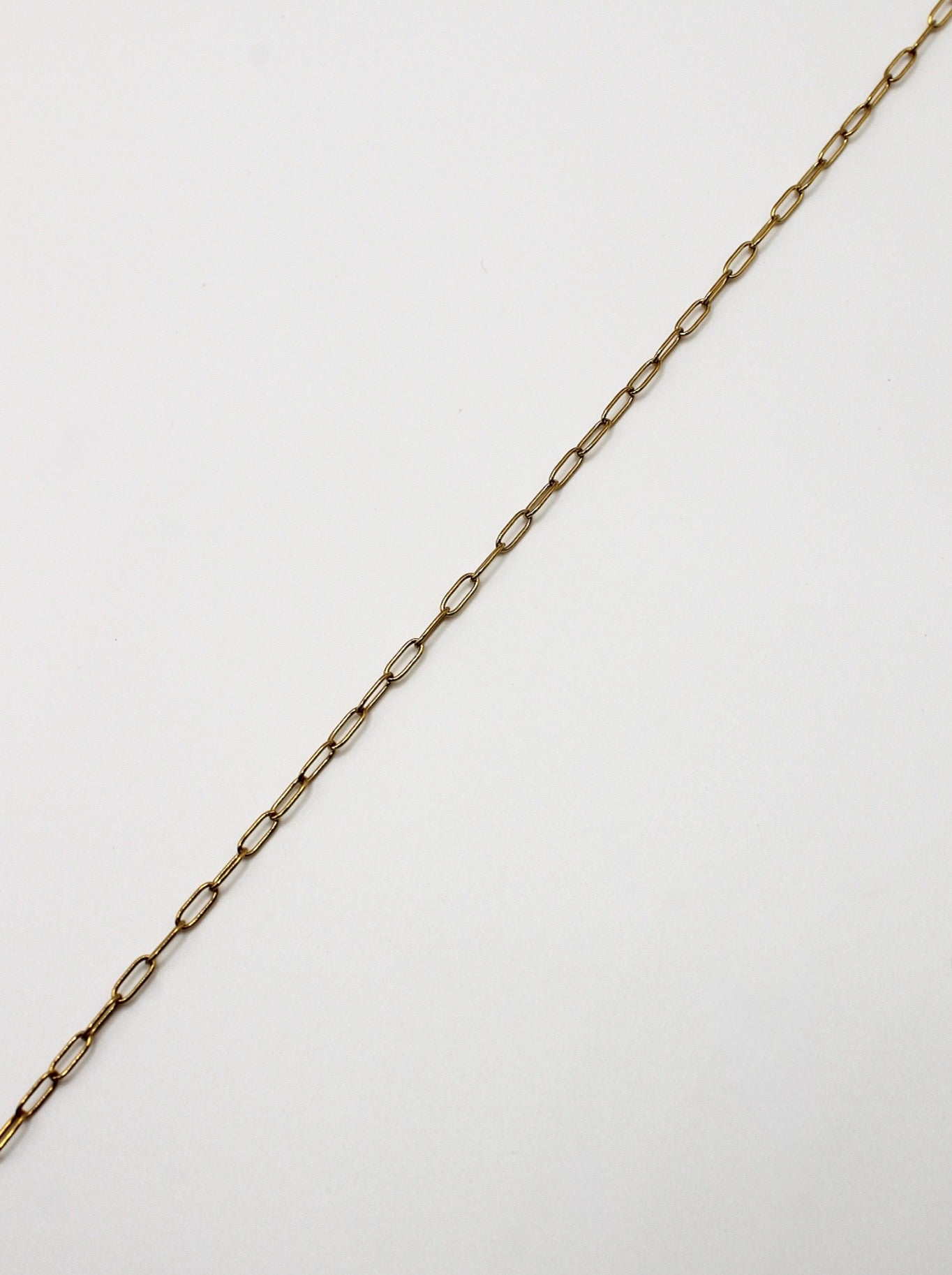 PAPERCLIP KETTE 2,5MM EDELSTAHL VERGOLDET