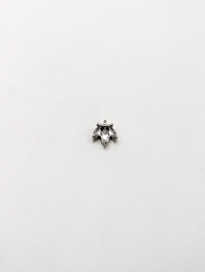 BLATT ZIRKONIA STEIN EDELSTAHL