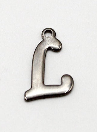 CHARM BUCHSTABE EDELSTAHL