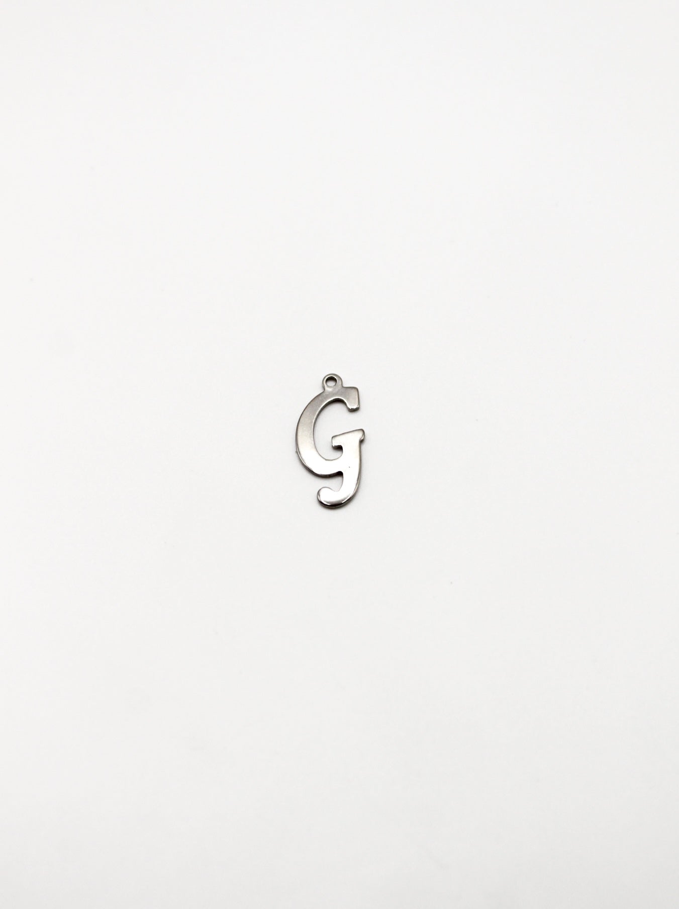 CHARM BUCHSTABE EDELSTAHL