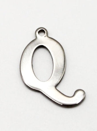 CHARM BUCHSTABE EDELSTAHL