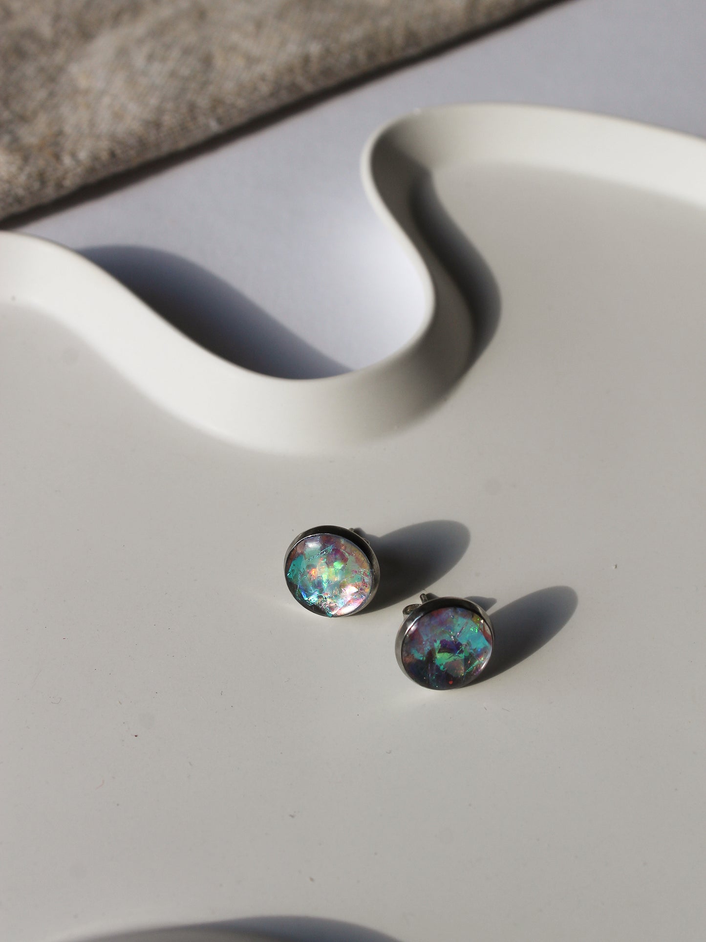 Ohrstecker OPAL-Effekt