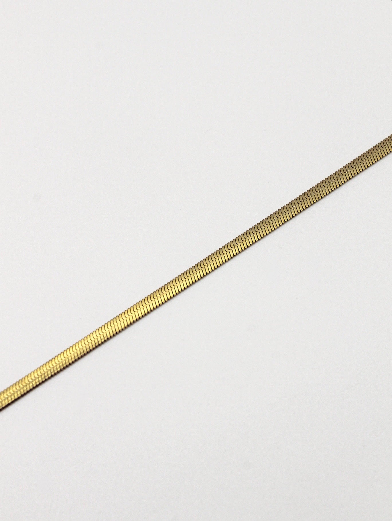 BREITE SCHLANGENKETTE 3MM EDELSTAHL VERGOLDET
