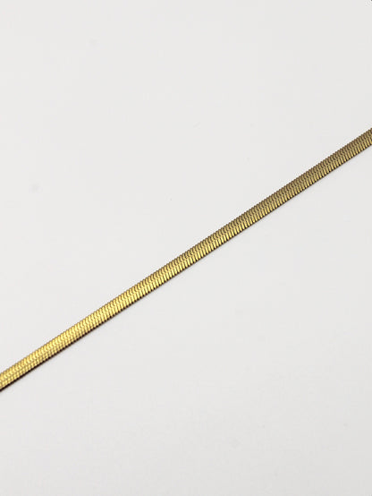 BREITE SCHLANGENKETTE 3MM EDELSTAHL VERGOLDET