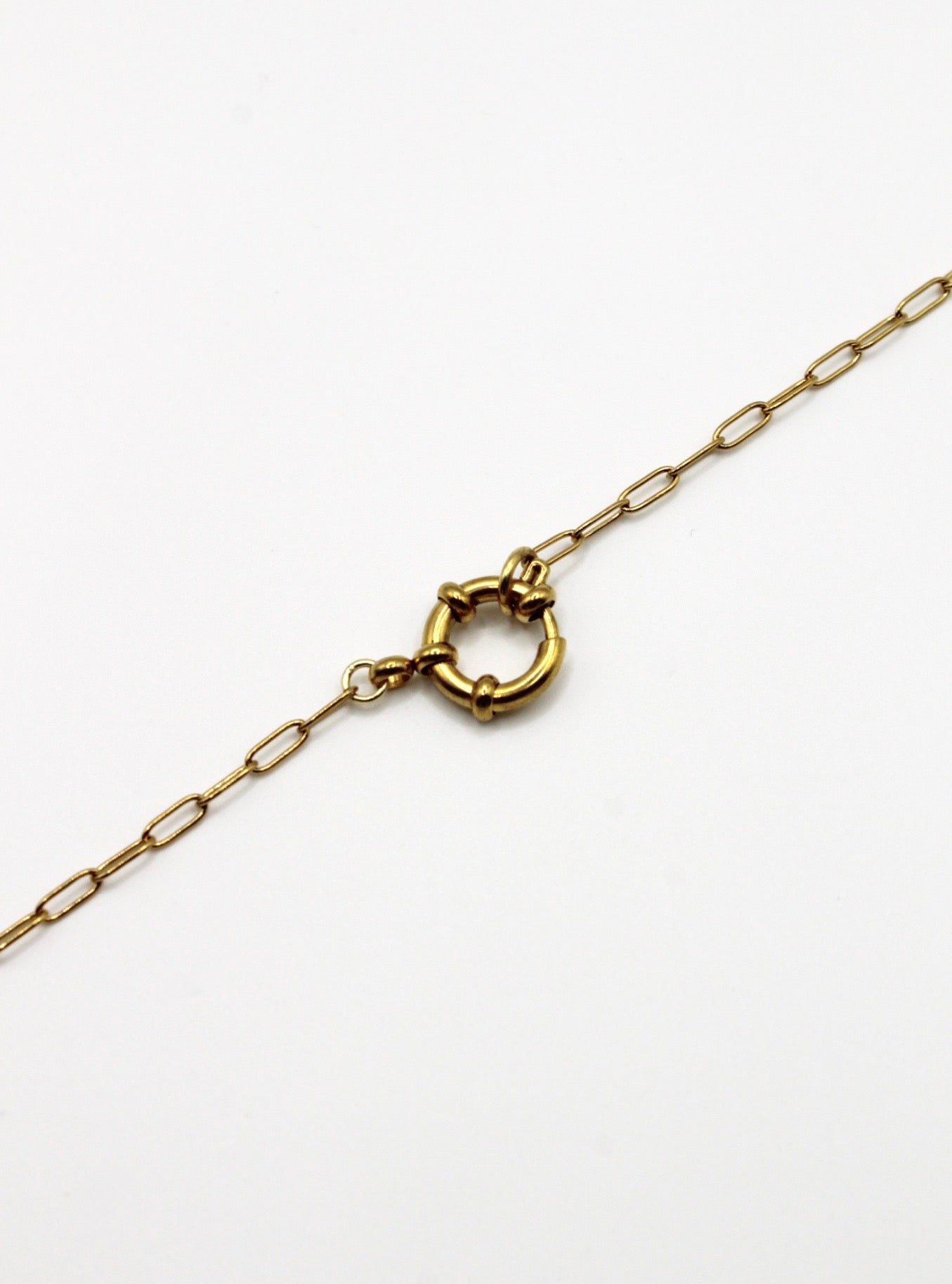 PAPERCLIP KETTE 2,5MM EDELSTAHL VERGOLDET