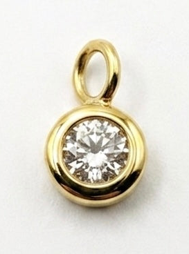 CHARM ZIRKONIA STEIN EDELSTAHL VERGOLDET
