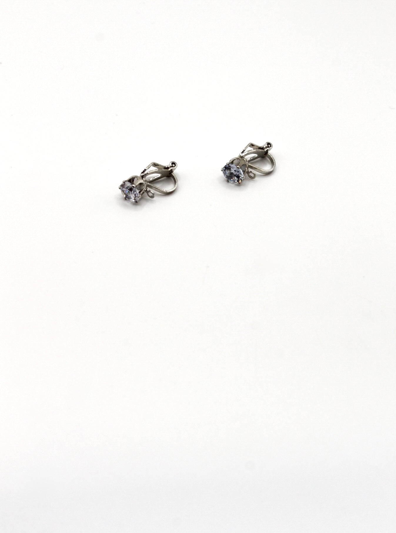 CLIP OHRSTECKER ZIRKONIA STEIN EDELSTAHL