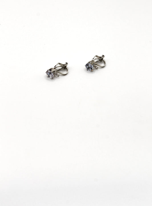 CLIP OHRSTECKER ZIRKONIA STEIN EDELSTAHL