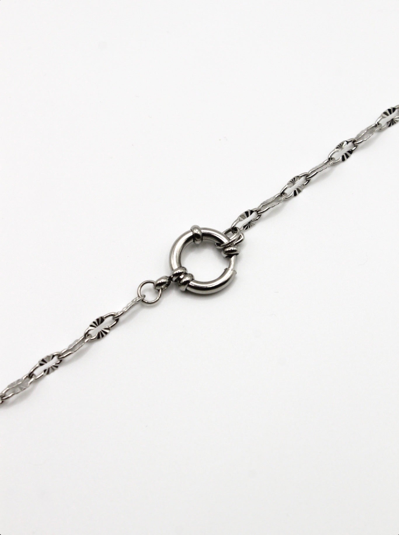 PAPERCLIP KETTE SHINY 4MM EDELSTAHL