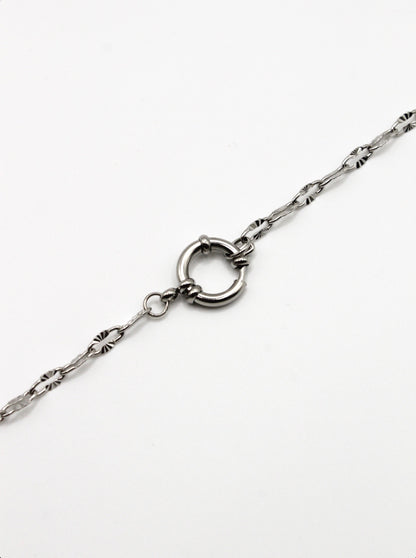 PAPERCLIP KETTE SHINY 4MM EDELSTAHL
