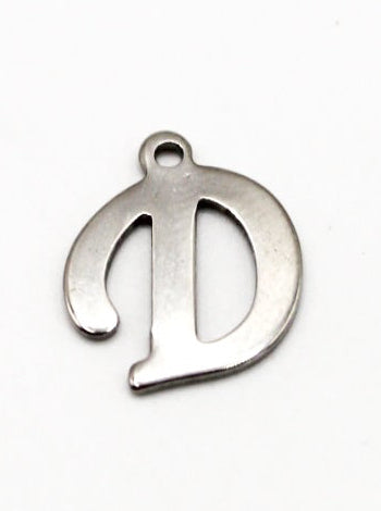 CHARM BUCHSTABE EDELSTAHL