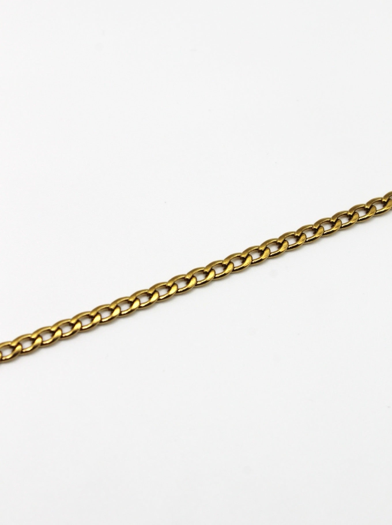 PANZERKETTE 3MM EDELSTAHL VERGOLDET