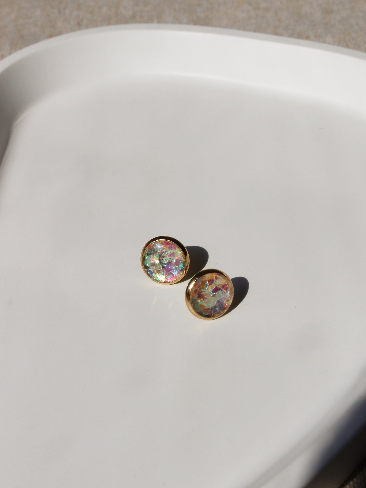 Ohrstecker OPAL-Effekt