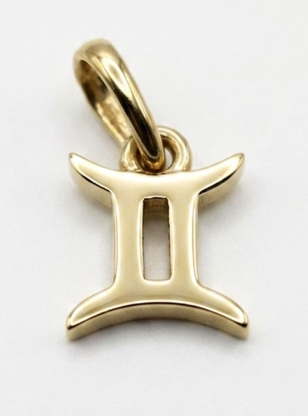 CHARM STERNZEICHEN EDELSTAHL VERGOLDET