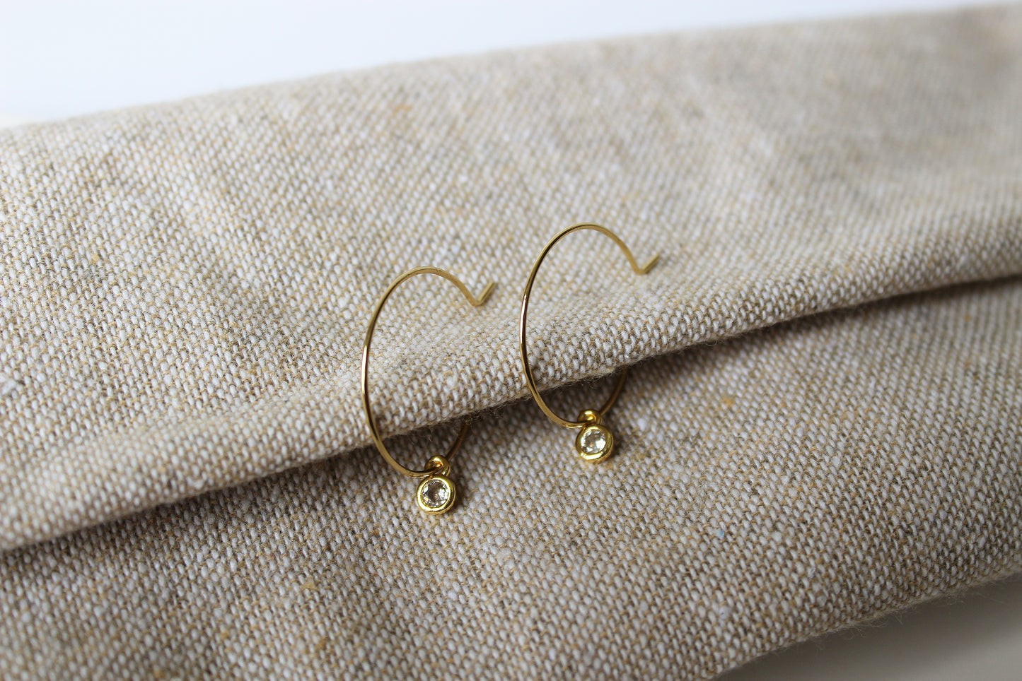 Creole mit Zirkonia Anhänger