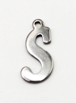 CHARM BUCHSTABE EDELSTAHL