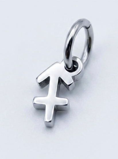 CHARM STERNZEICHEN EDELSTAHL