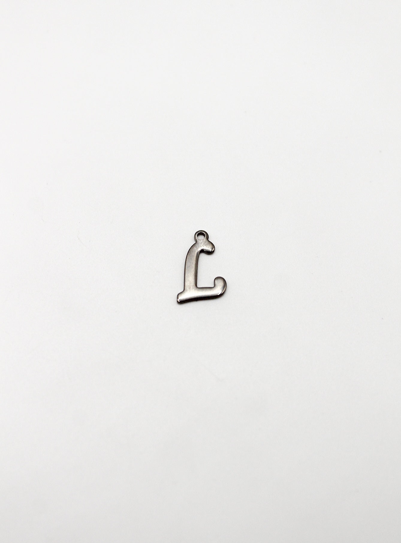 CHARM BUCHSTABE EDELSTAHL