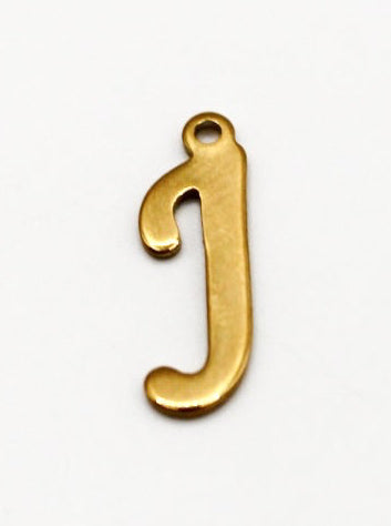 CHARM BUCHSTABE EDELSTAHL VERGOLDET