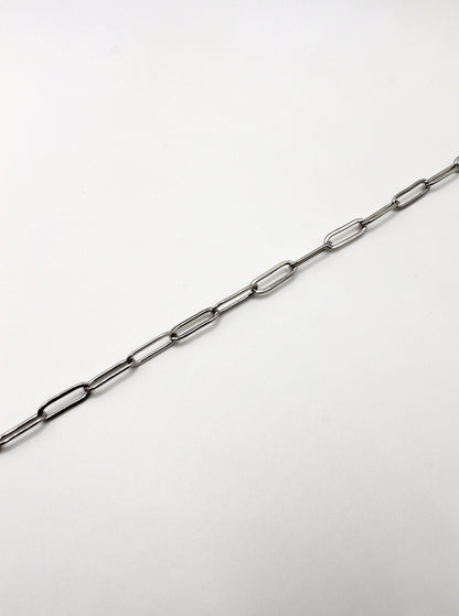 PAPERCLIP KETTE 4MM EDELSTAHL