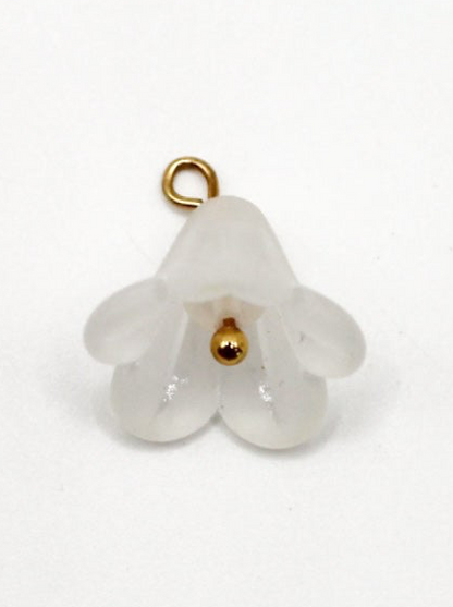 GLOCKENBLUME ANHÄNGER EDELSTAHL 18k VERGOLDET