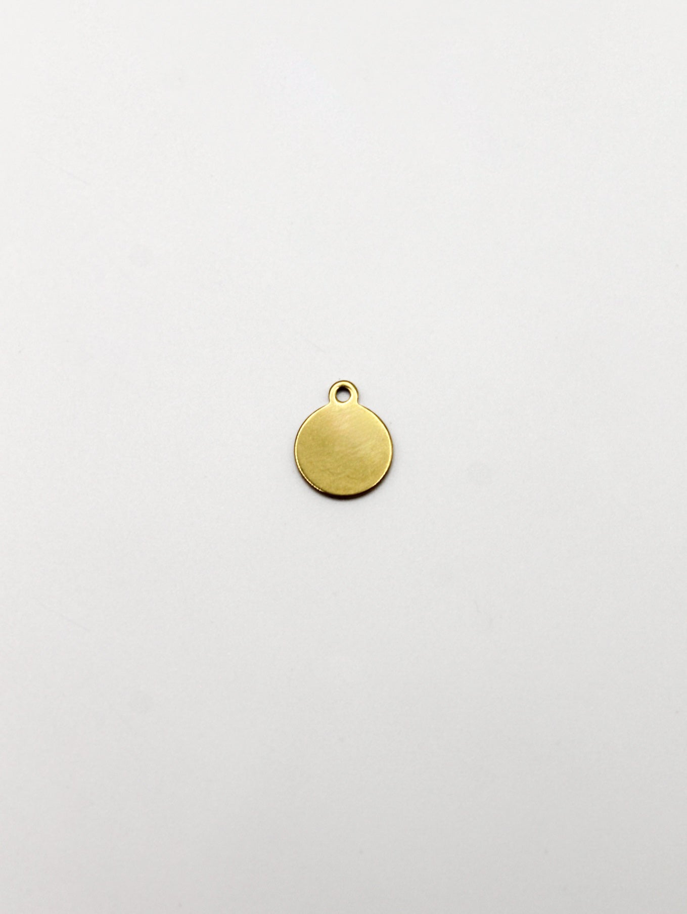 CHARM PLÄTTCHEN EDELSTAHL VERGOLDET