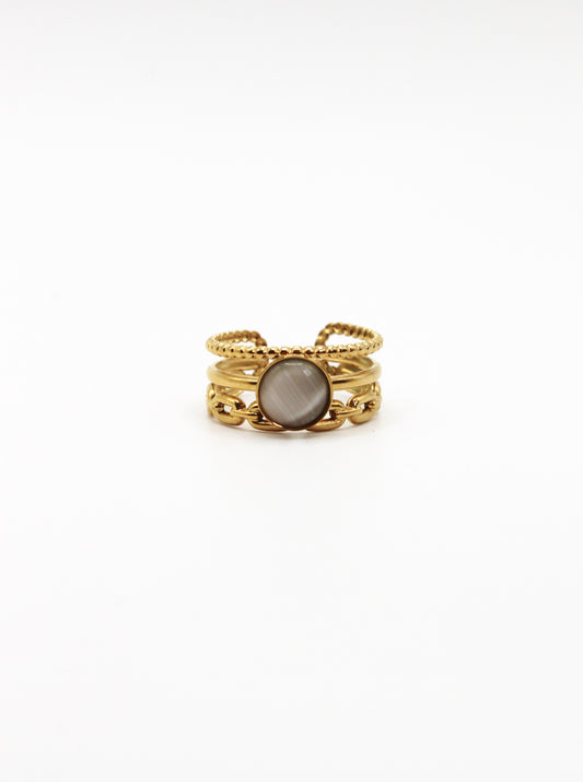 RING TWIST VERGOLDET
