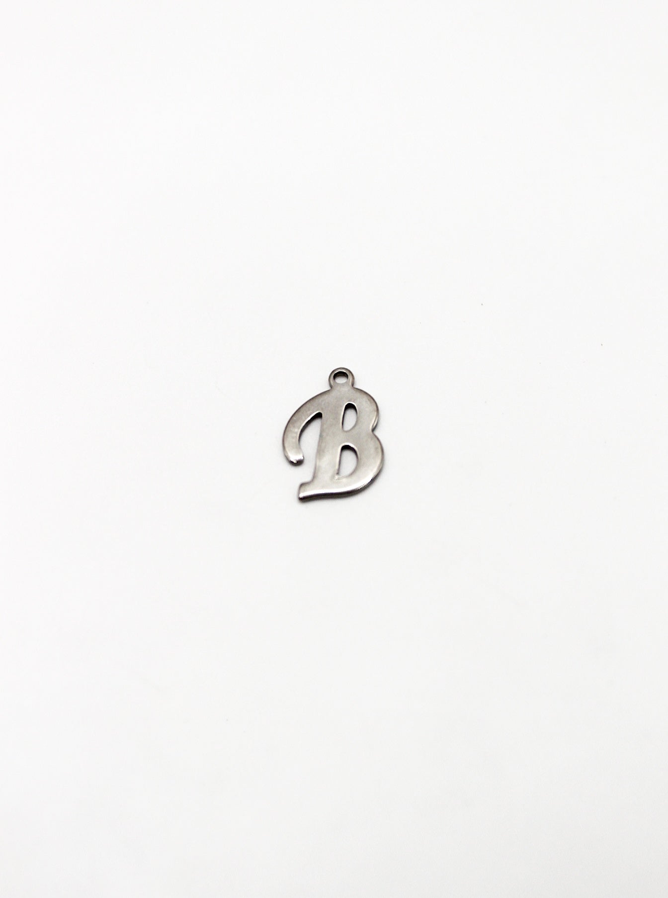 CHARM BUCHSTABE EDELSTAHL