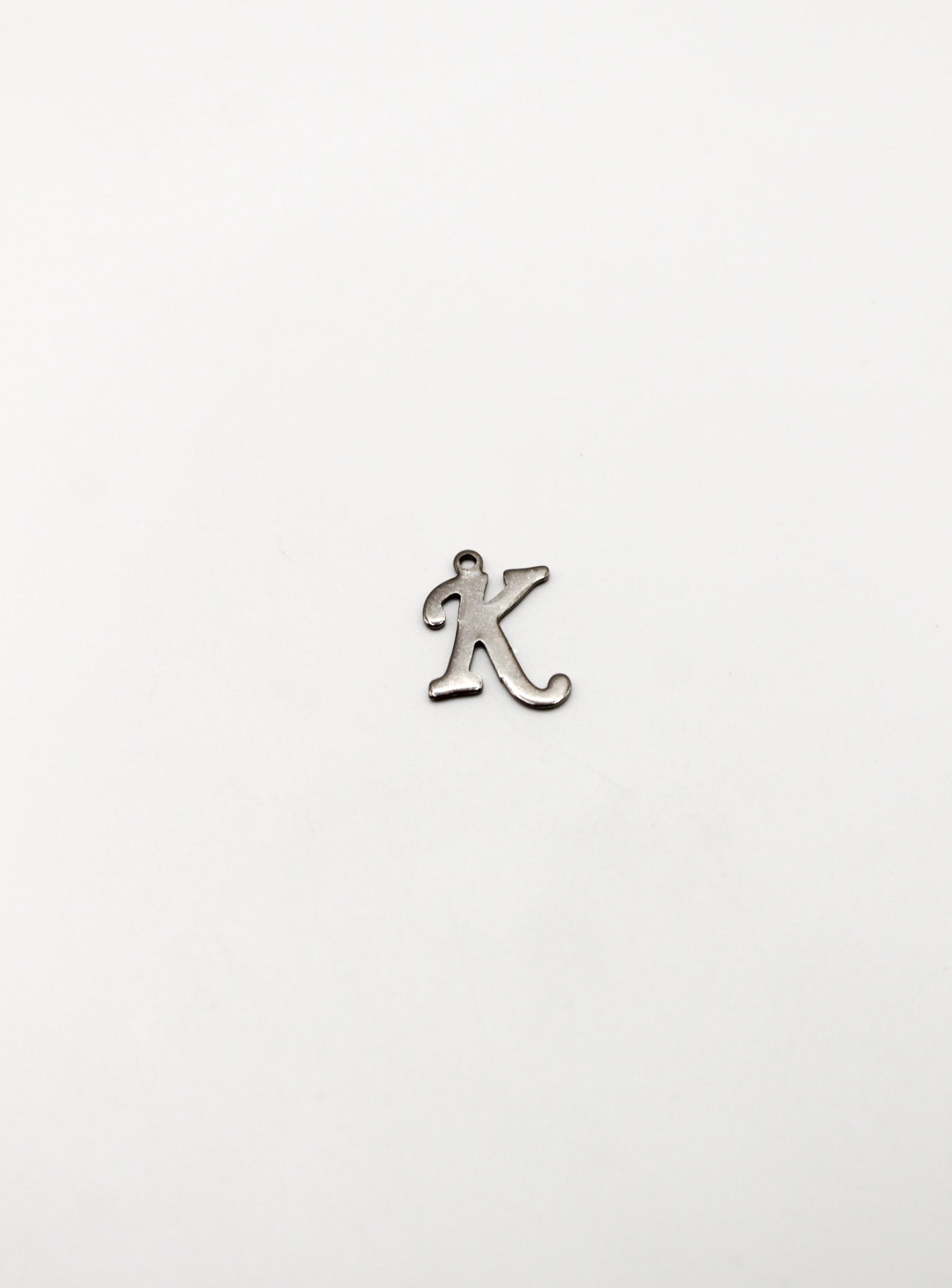 CHARM BUCHSTABE EDELSTAHL