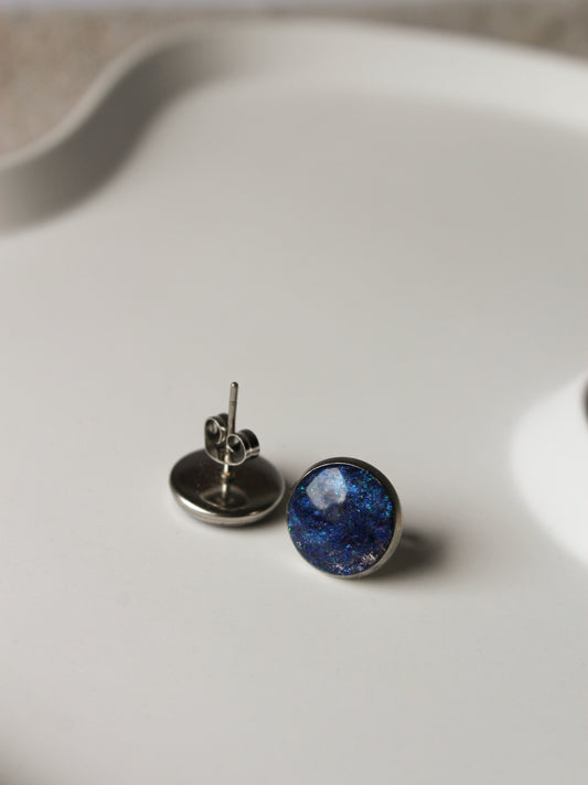 Galaxy Ohrstecker Silber