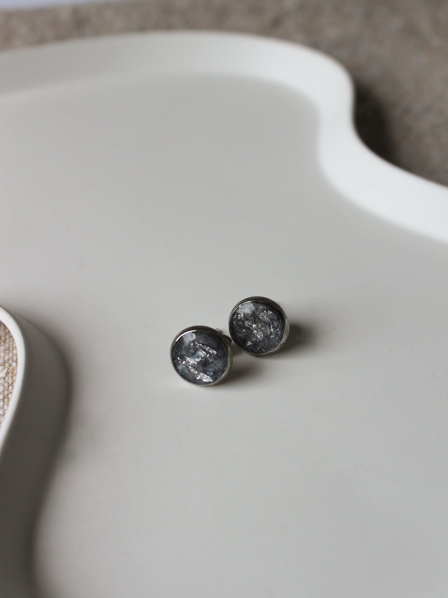 Ohrstecker mit Blattsilber