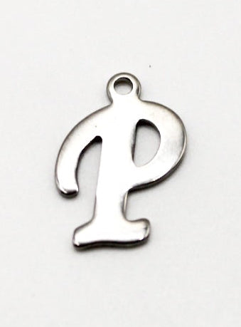 CHARM BUCHSTABE EDELSTAHL