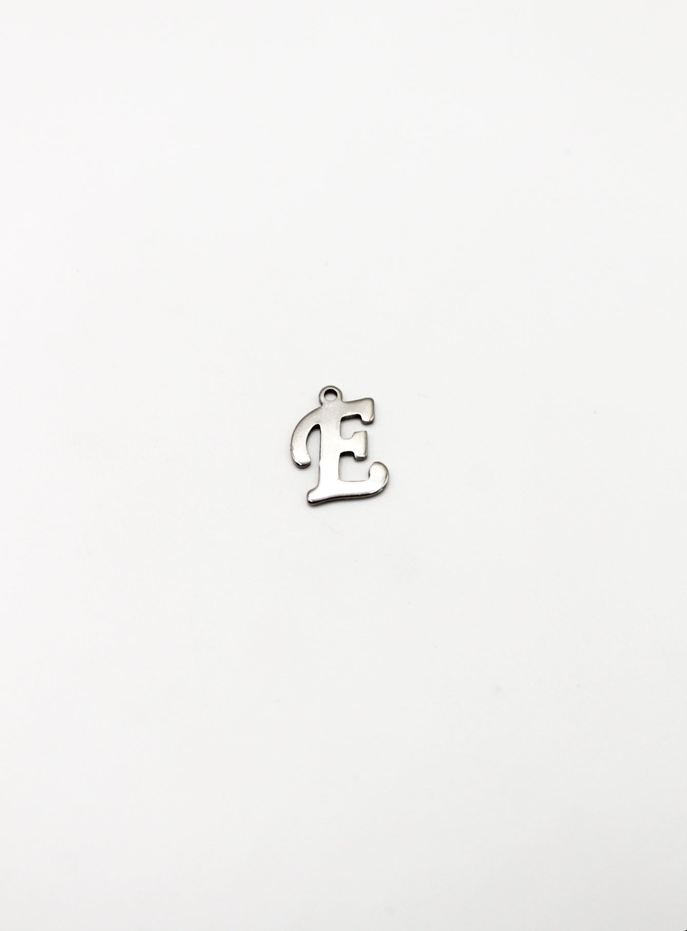 CHARM BUCHSTABE EDELSTAHL