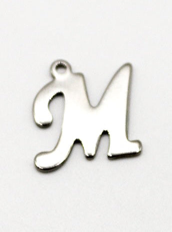 CHARM BUCHSTABE EDELSTAHL