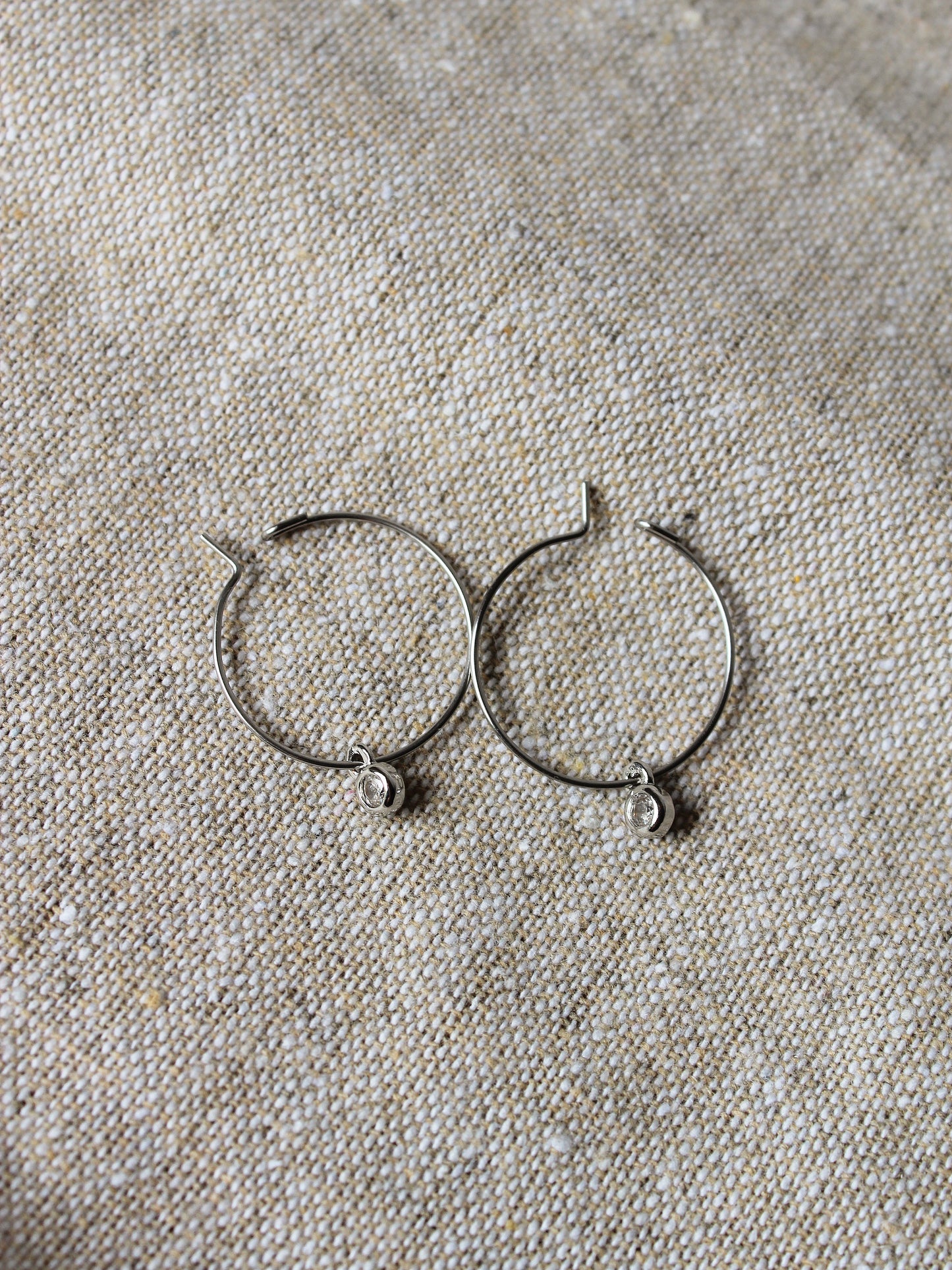 Creole mit Zirkonia Anhänger