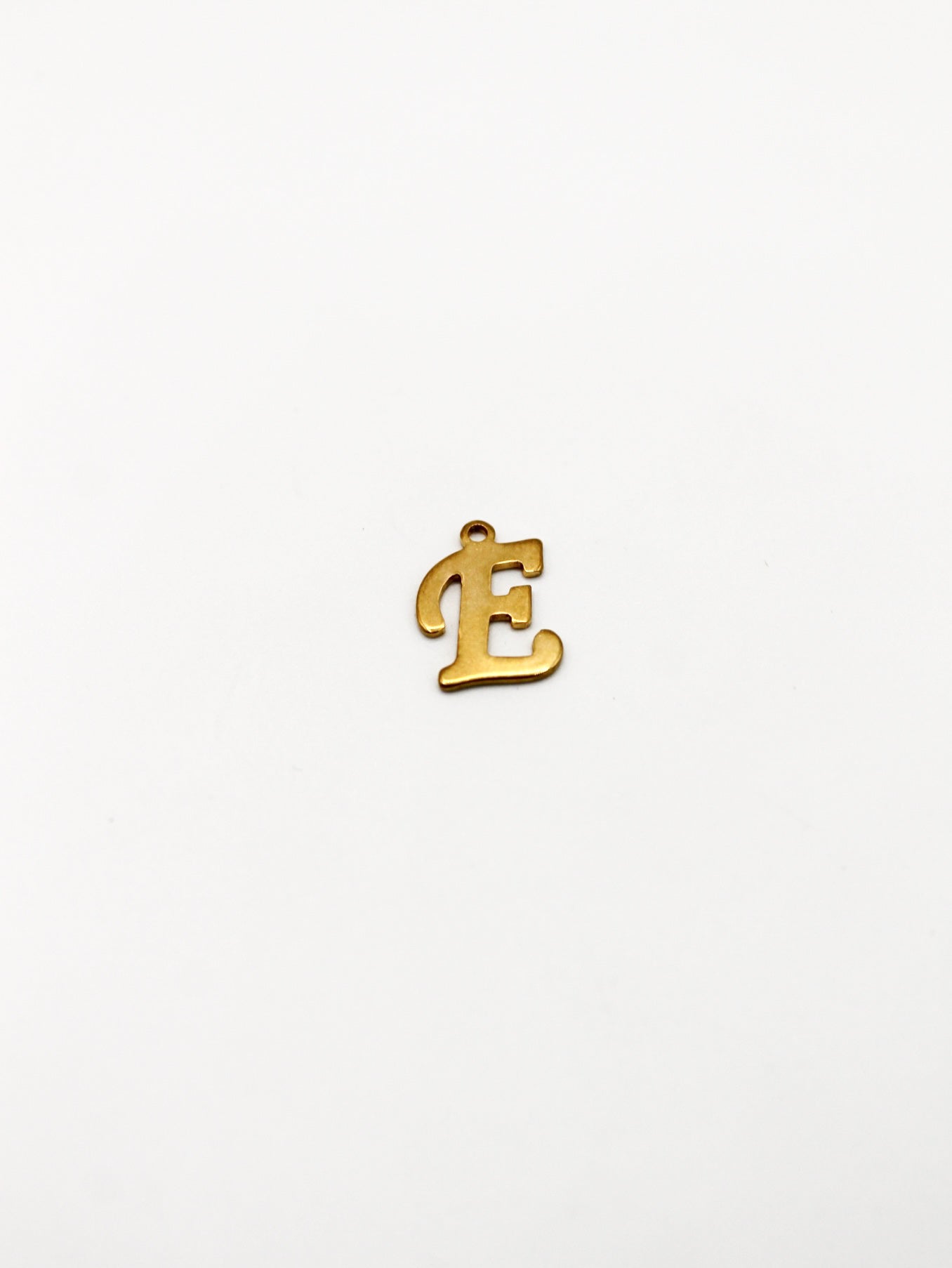 CHARM BUCHSTABE EDELSTAHL VERGOLDET