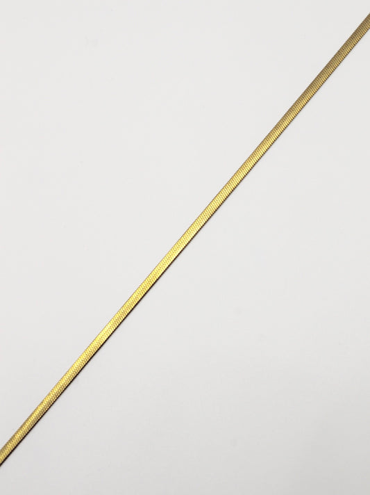 BREITE SCHLANGENKETTE 3MM EDELSTAHL VERGOLDET