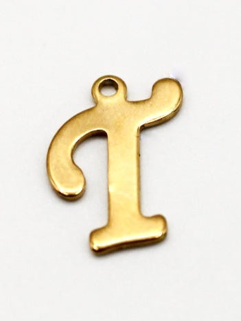 CHARM BUCHSTABE EDELSTAHL VERGOLDET