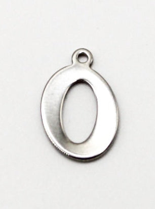CHARM BUCHSTABE EDELSTAHL
